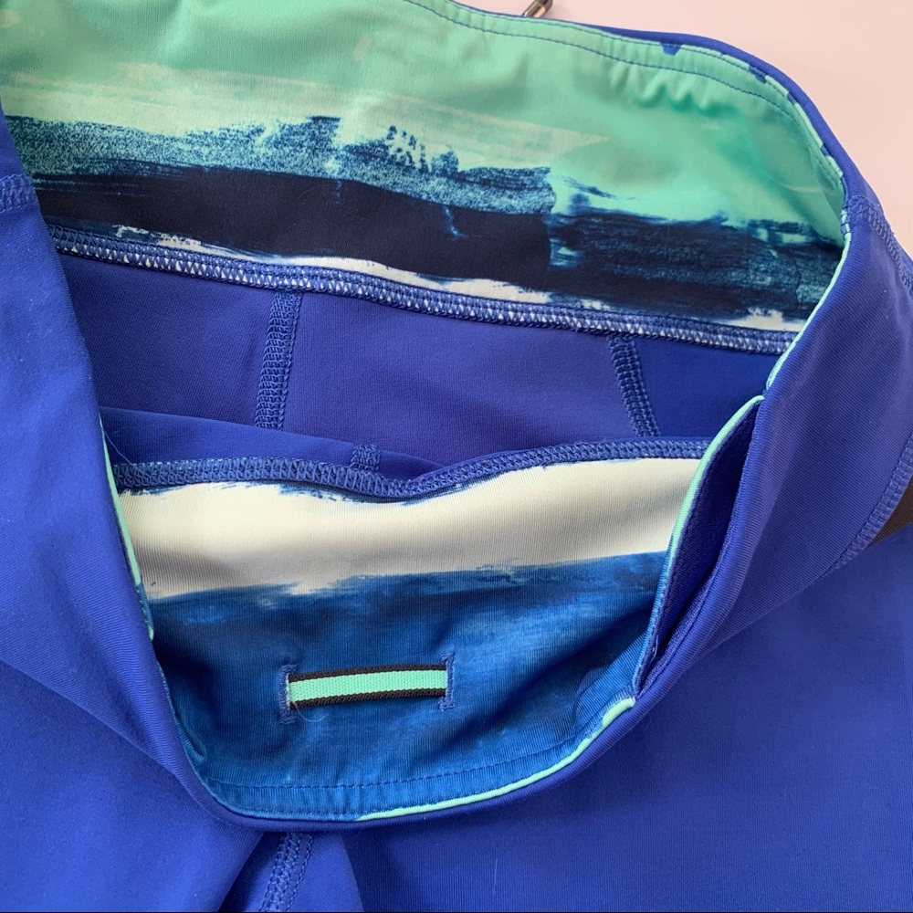 Lululemon Run Inspire Crop II (Mesh) Harbor Blue 6 - Picture 12 of 15